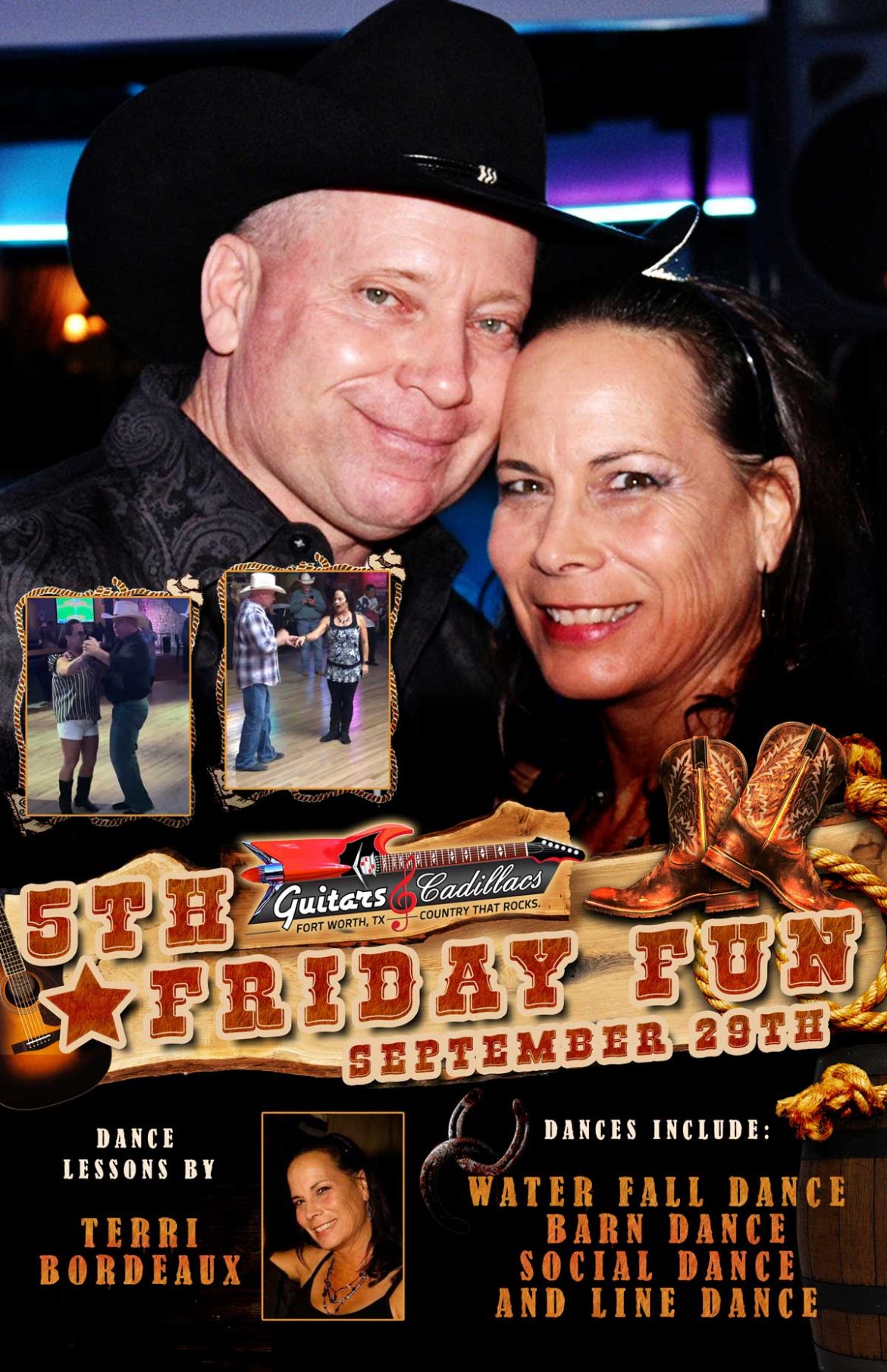 5th Friday Dance Lessons Guitars and Cadillacs