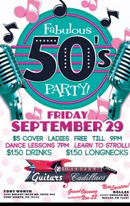 Fabulous Fifties Party @ Guitars & Cadillacs | Fort Worth | Texas | United States